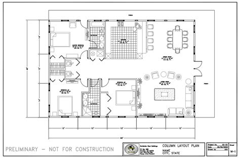 60x80 metal building house plans|30x60 metal home floor plans.